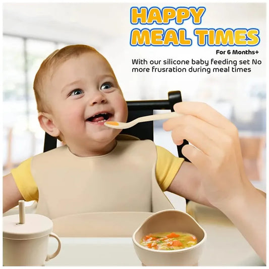 Set de Alimentación de Silicona para Bebes