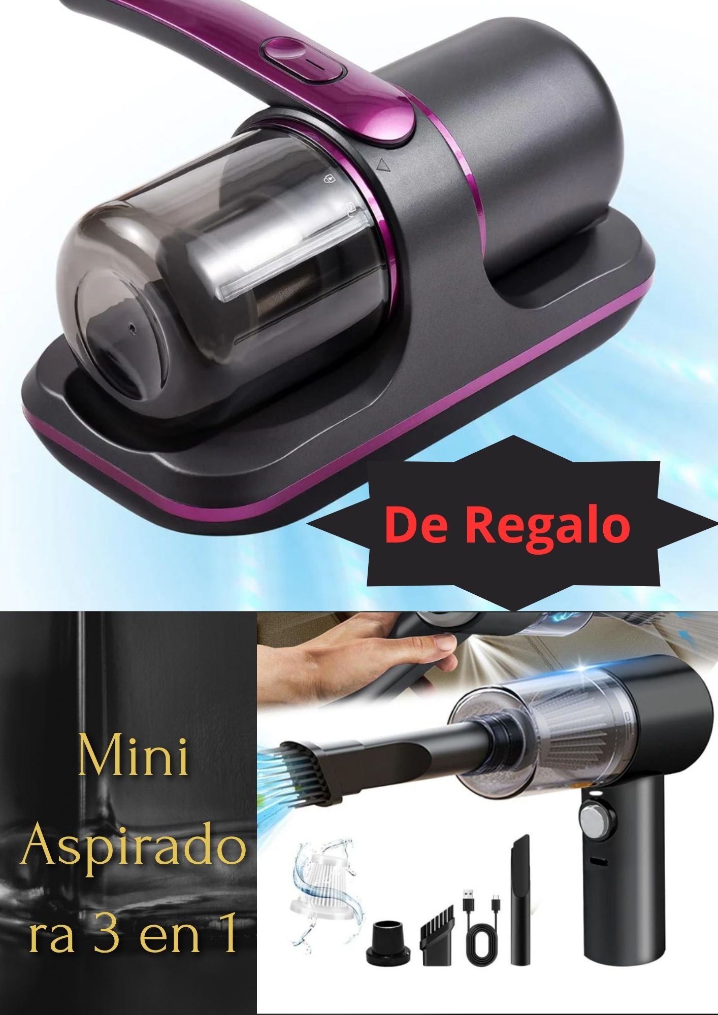 UVFresh™ _Aspiradora De Acaros inalámbrico