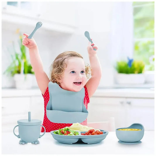Set de Alimentación de Silicona para Bebes